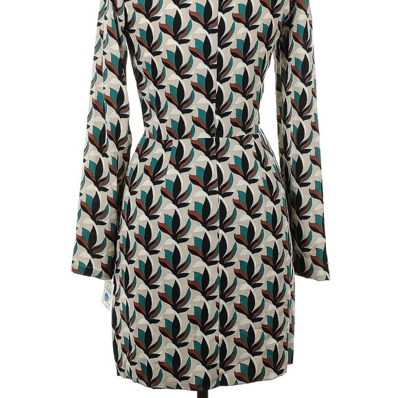 NWT Diane von Furstenberg floral geo print dress, size 6 - Picture 5 of 5